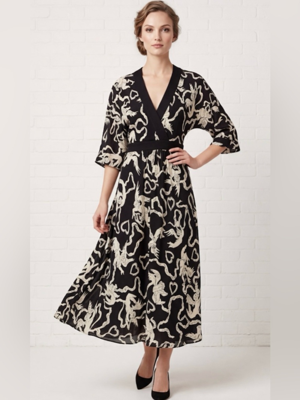 Diane Von Furstenberg Fight For Love Silk Dress size 4